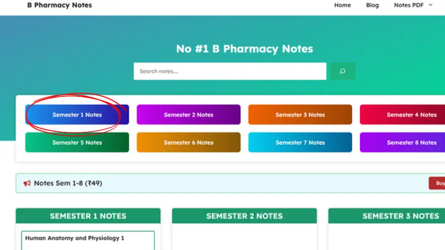 How to Download B Pharmacy Semester 1 Human Anatomy and Physiology I Notes (2)